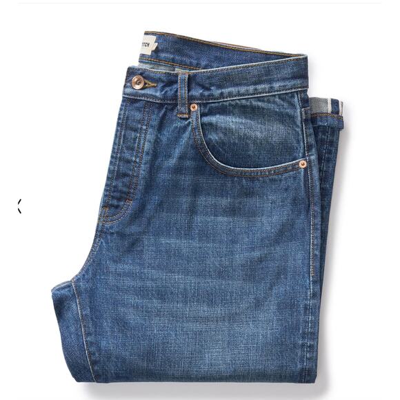 Taylor Stitch The Democratic Jean in Mid Wash Organic Selvedge 32 - Picture 1 of 5